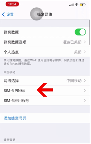 清远苹果14维修网分享如何给iPhone14的SIM卡设置密码 