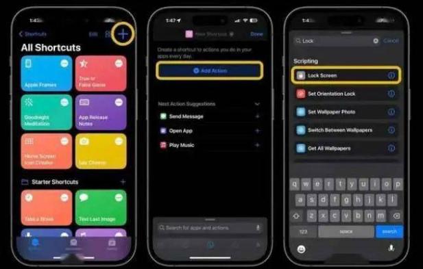 清远苹果14锁屏维修店分享iPhone14升级iOS16.4后如何创建锁屏快捷方式 