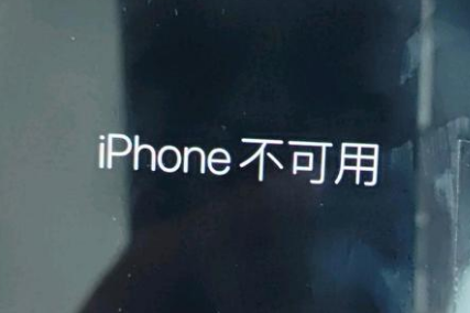 清远苹果服务网点分享锁屏界面显示“iPhone 不可用”如何解决 