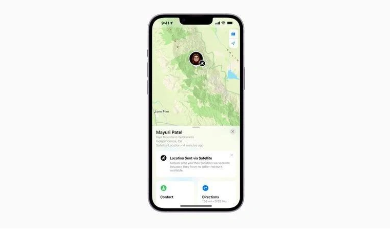 清远苹果14维修分享iPhone14系列中 FindMy功能通过卫星分享位置方法教程 