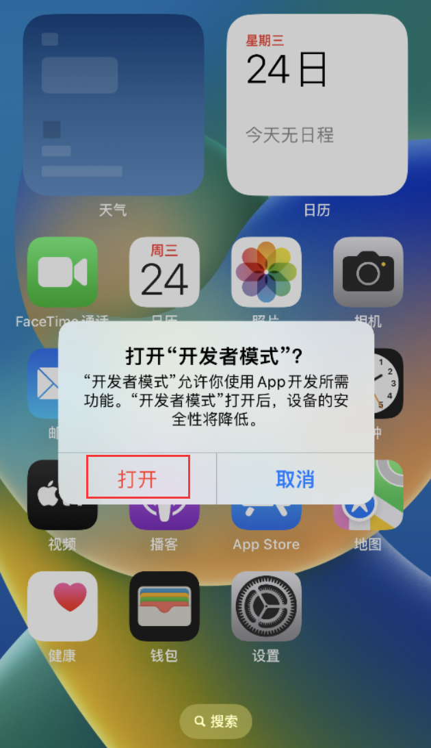 清远苹果手机维修分享如何打开开发者模式 