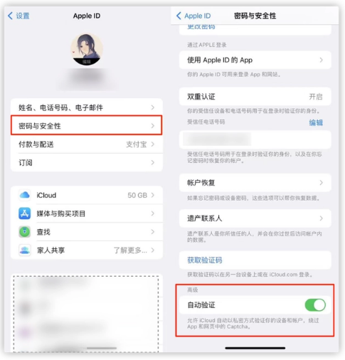 清远苹果手机维修分享iOS 16 自动验证功能开启方法 